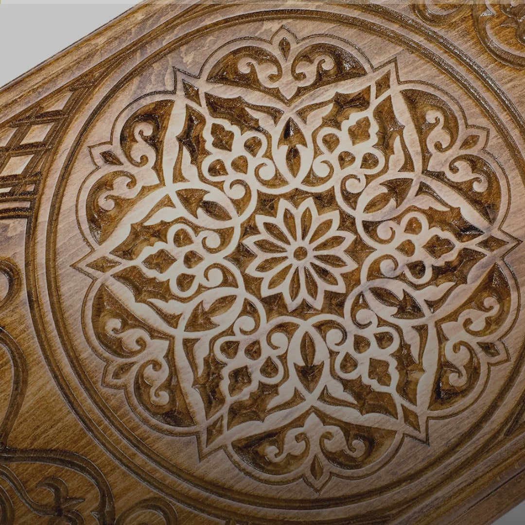 Backgammon Set with Armenian Ornament, 60 cm – video