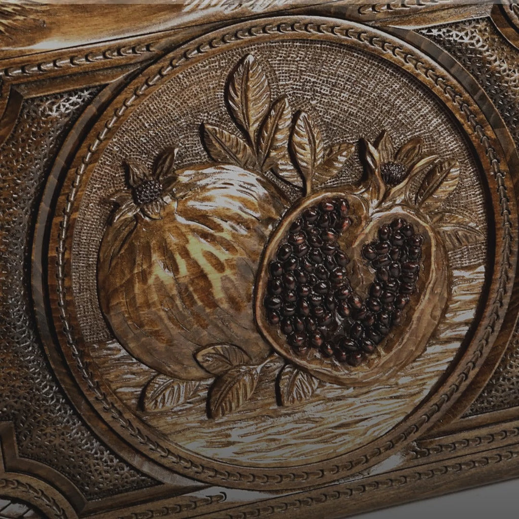 Backgammon Set with Pomegranate & Ararat, 60 cm – video