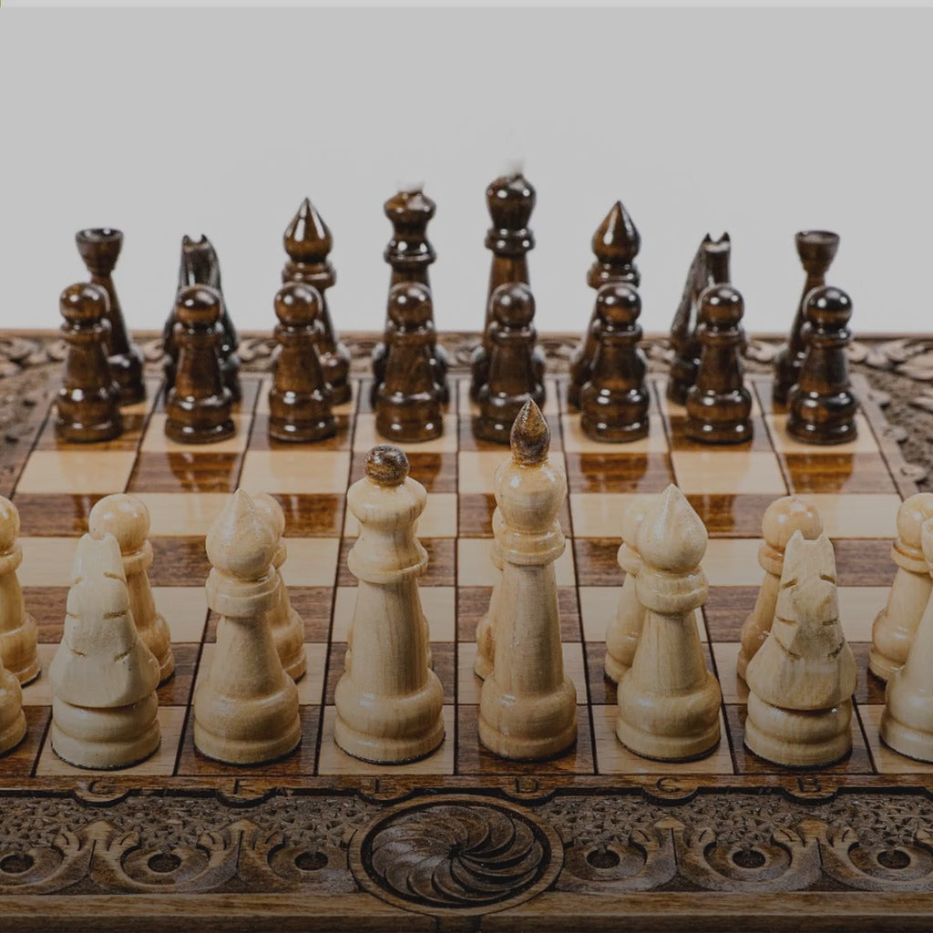 Chess & Backgammon Set with Eternity Sign, 30 cm – video
