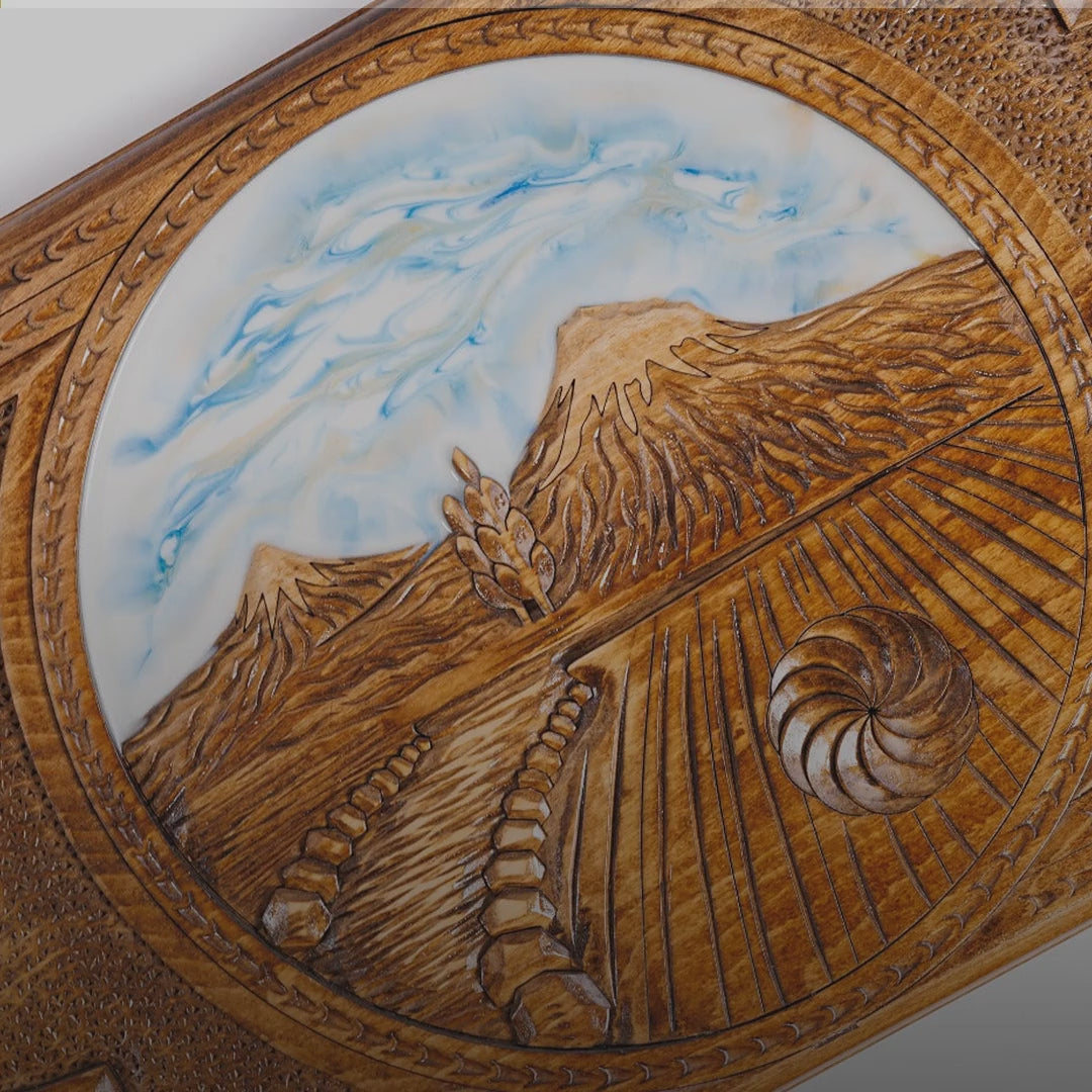 Backgammon Set with Mount Ararat, 60 cm – video