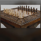 Luxus-Tisch für Schach & Backgammon, 60 cm – Foto 2