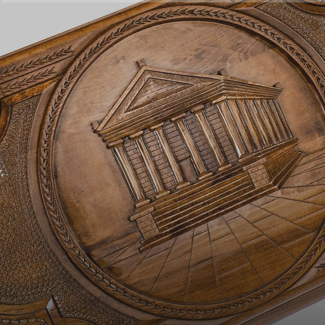 Two-Sided Backgammon Set with Garni Temple & Geghard Monastery, 60 cm – video