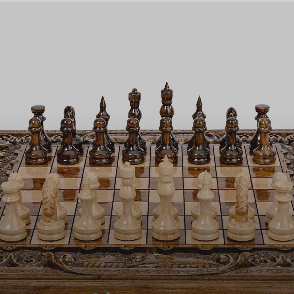 Chess & Backgammon Set with Mount Ararat, 30 cm – video