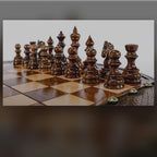 Circular Chess Set video: handmade, with free personal engraving