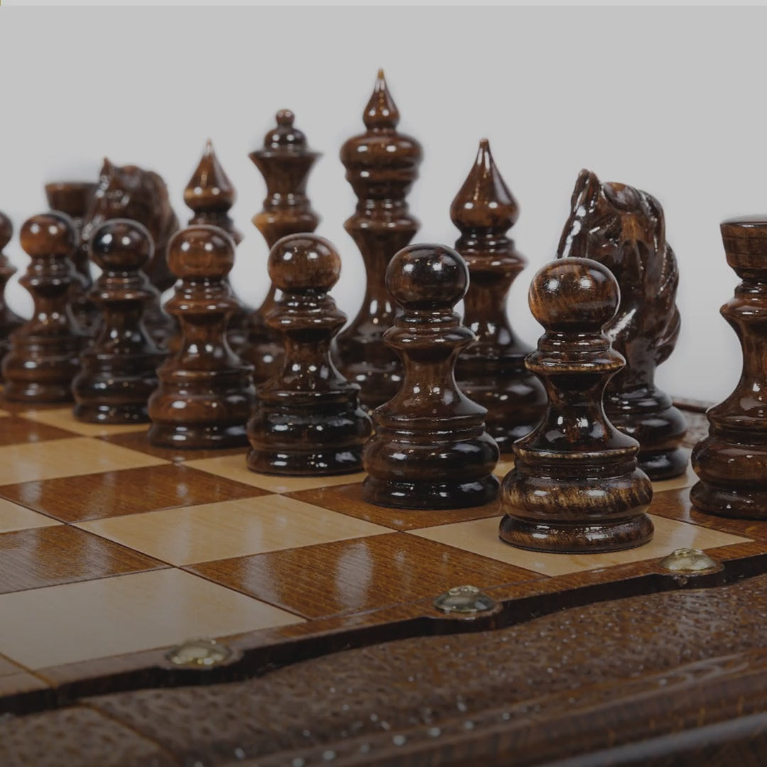 Classic Chess & Backgammon Set, 60 cm – video