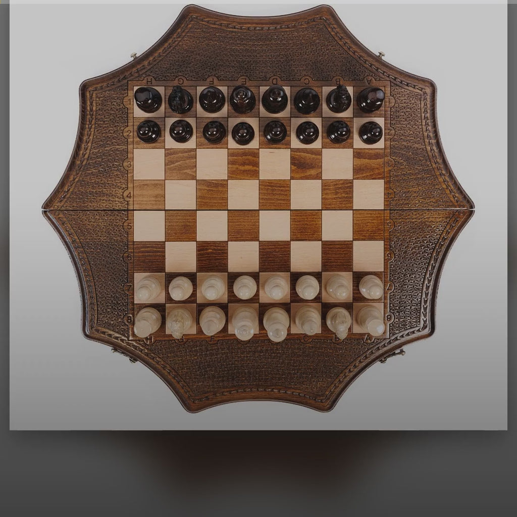 Wooden Star-Shaped Chess Set, 50 cm – video