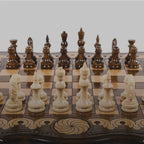 Walnut Chess & Backgammon Set with Eternity Sign, 60 cm – video