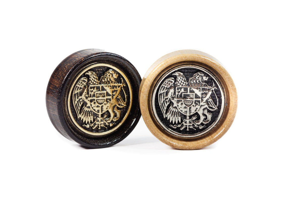 Backgammon Pieces With Coat Of Arms Of Armenia