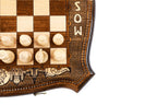 Handmade Wooden Chess Set with Moscow Edition, 50 cm