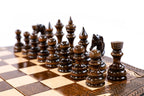 Handmade Wooden Chess Set with Moscow Edition, 50 cm