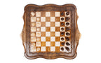 Chess & backgammon set with Mount Ararat outline, 60 cm