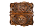 Handmade Wooden Two-Sided Backgammon Set with Assyrian Coat of Arms and Ararat Outline, 60 cm