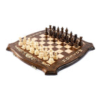 Handmade Wooden Chess Set with Moscow Edition, 50 cm