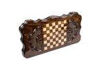 Handmade Wooden Backgammon Set with Mount Ararat, 60 cm (Model 11334)