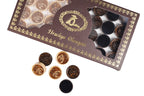 Backgammon Pieces With Scorpion Engraving
