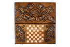 Handmade Wooden Backgammon Set, Classic Board, 60 cm (Model 11254)