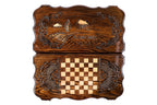 Handmade Wooden Backgammon Set with Mount Ararat, 60 cm (Model 11334)
