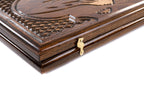 Handmade Wooden Backgammon Set with Mount Ararat, 60 cm (Model 11909)