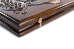 Handmade Wooden Backgammon Set with Mount Ararat, 60 cm (Model 11299)