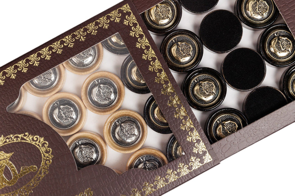 Backgammon Pieces Pomegranate