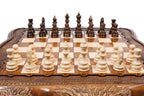 Chess & backgammon set with Mount Ararat outline, 60 cm