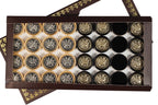 Backgammon Pieces With Coat Of Arms Of Armenia