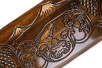 Handmade Wooden Backgammon Set with Mount Ararat, 60 cm (Model 11299)