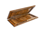 Handmade Wooden Backgammon Set with Mount Ararat, 60 cm (Model 11273)