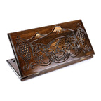 Handmade Wooden Backgammon Set with Mount Ararat, 60 cm (Model 11299)