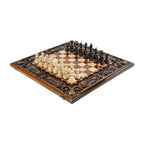Ornamental Bas-Relief Chess-Backgammon Classic