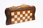 Chess & backgammon set with Mount Ararat outline, 60 cm