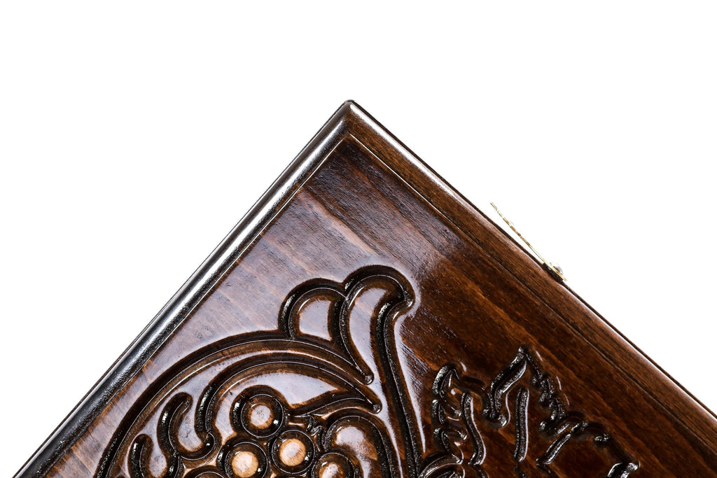 Handmade Wooden Backgammon Set with Mount Ararat, 60 cm (Model 11299)