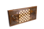 Handmade Wooden Backgammon Set with Mount Ararat, 60 cm (Model 11909)