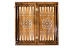 Handmade Wooden Backgammon Set with Mount Ararat, 60 cm (Model 11299)