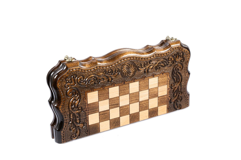 Chess-Backgammon Eternity With Patterns With Copyrighted Contour Outline - HrachyaOhanyan Co
