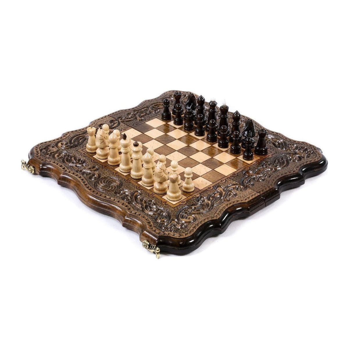 Chess-Backgammon Eternity With Patterns With Copyrighted Contour Outline - HrachyaOhanyan Co
