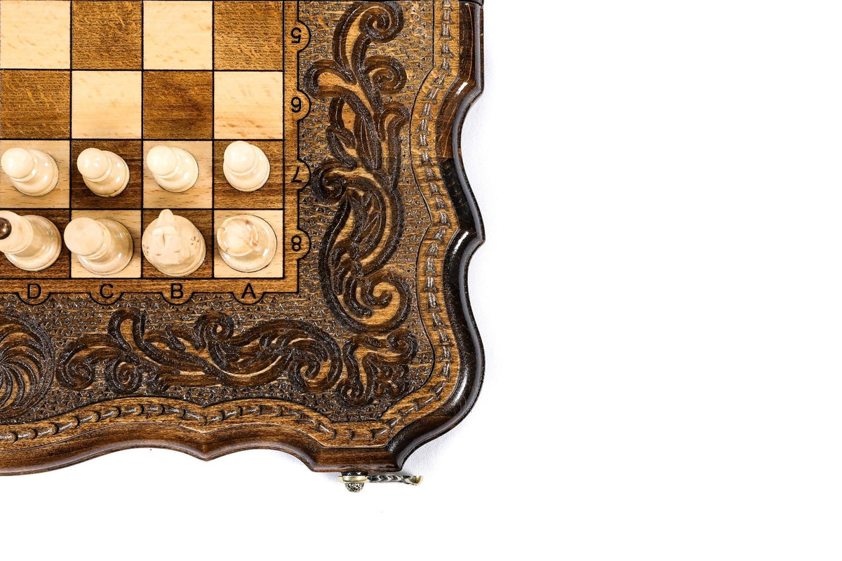 Chess-Backgammon Eternity With Patterns With Copyrighted Contour Outline - HrachyaOhanyan Co
