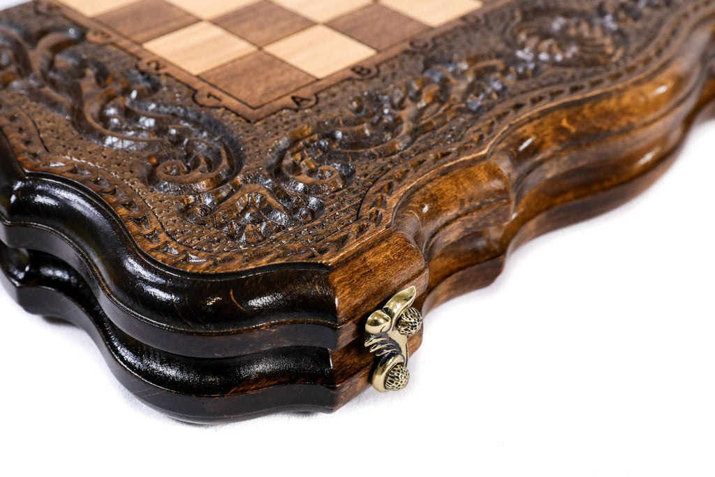 Chess-Backgammon Eternity With Patterns With Copyrighted Contour Outline - HrachyaOhanyan Co
