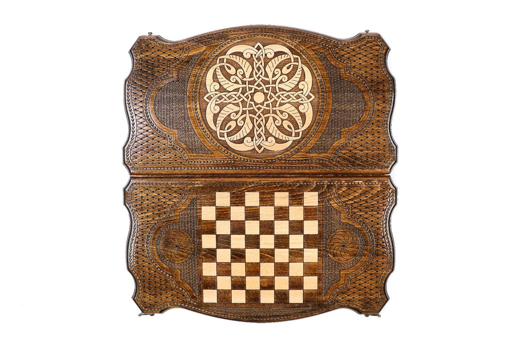 Braid Ornament Backgammon Set, Contour Outline, 60 cm – photo 8