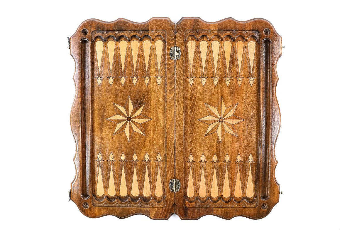 Octagram Backgammon Set with Contour Outline, 60 cm – photo 8