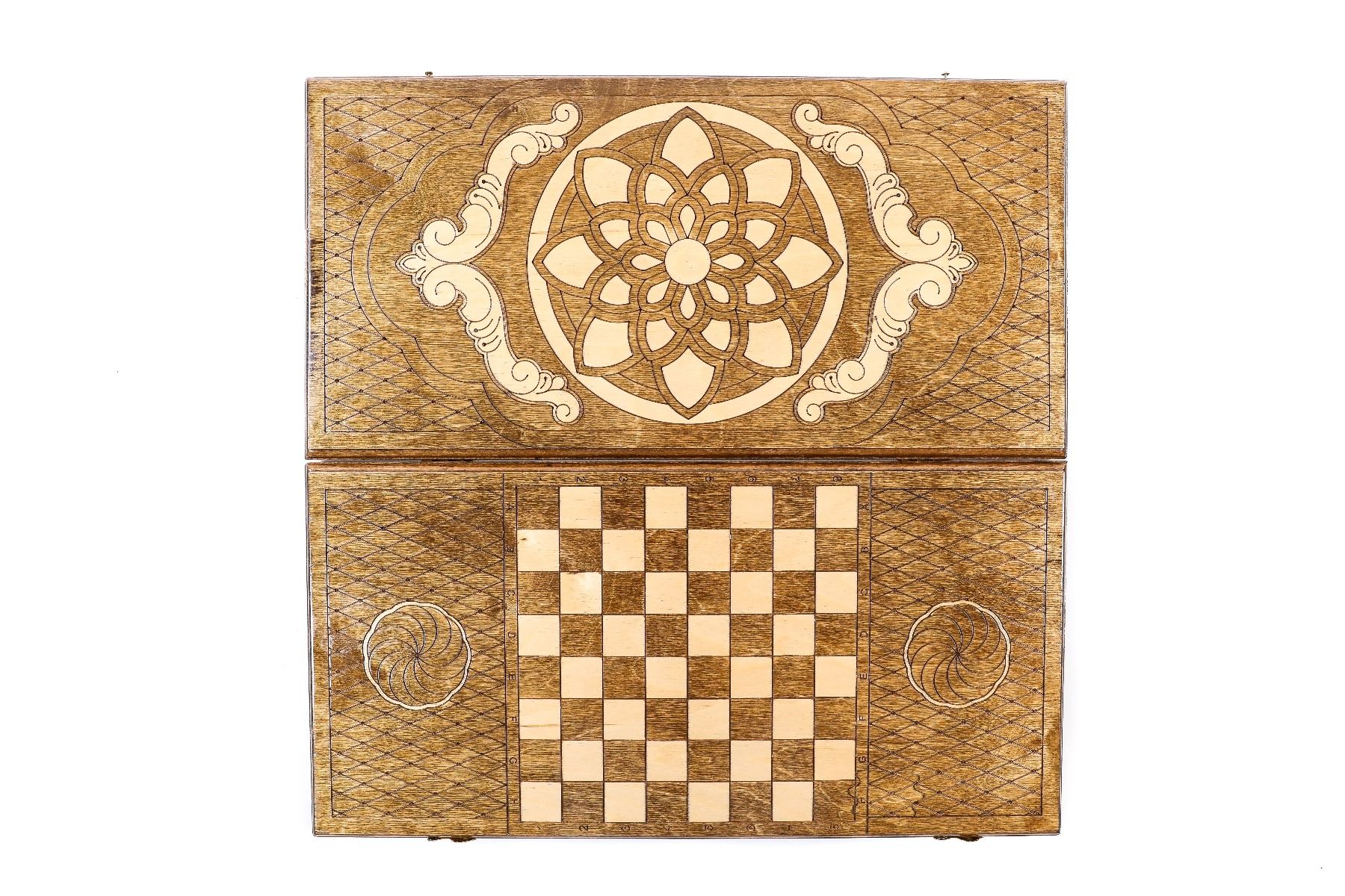 Ornamental Motif Backgammon Classic - HrachyaOhanyan Co