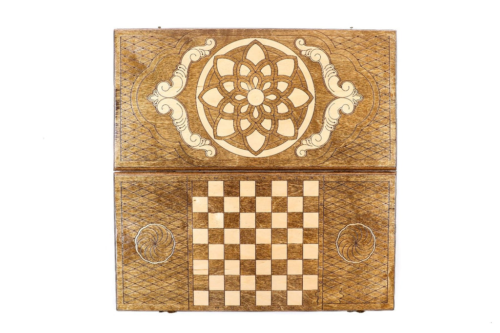 Classic Ornamental Motif Backgammon Set, 60 cm – photo 5