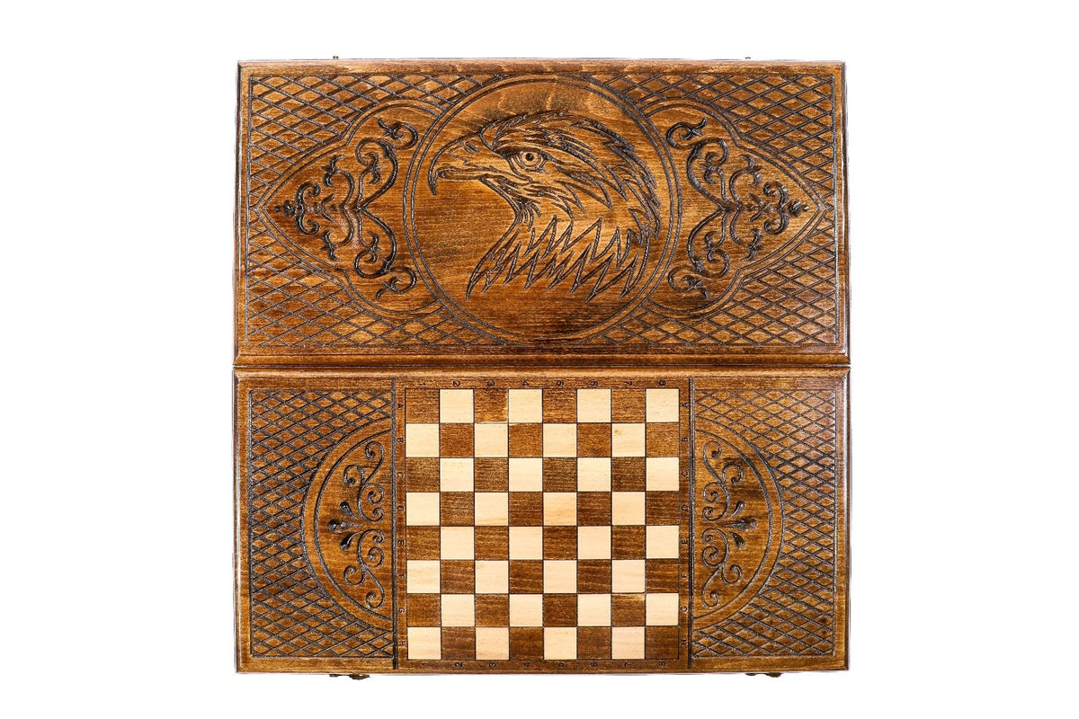 Klassisches Backgammon-Set mit Adler, 60 cm – Modell 11542 – Foto 7