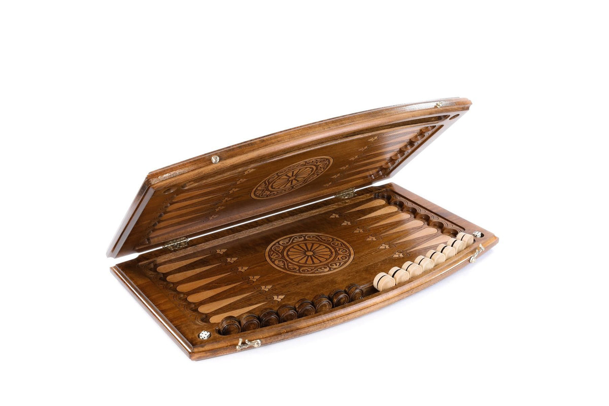 Pomegranate & Grapes Backgammon Set, Arch-Style Outline, 60 cm – photo 2