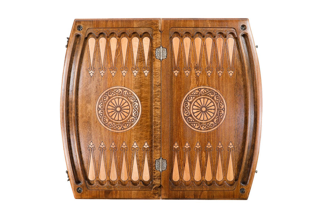 Pomegranate & Grapes Backgammon Set, Arch-Style Outline, 60 cm – photo 8