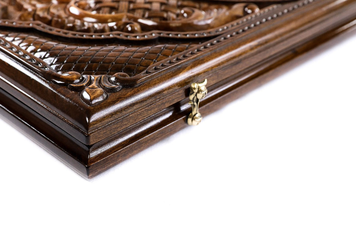 Juego de backgammon clásico con bajorrelieve ornamental, 60 cm – foto 7