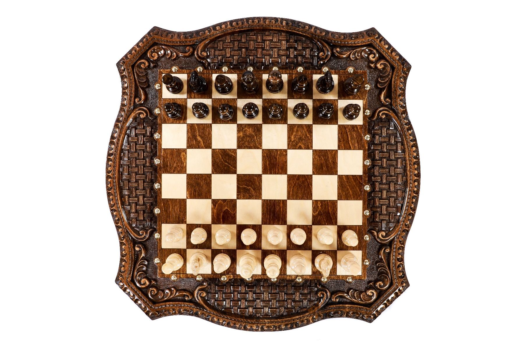 Table-Chess With Copyrighted Contour Outline - HrachyaOhanyan Co