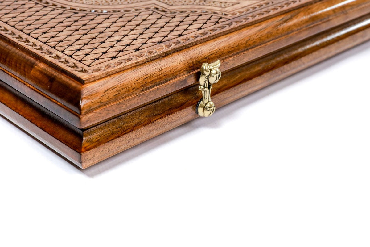 Pomegranate Tree-Epoxy Backgammon Classic - HrachyaOhanyan Co