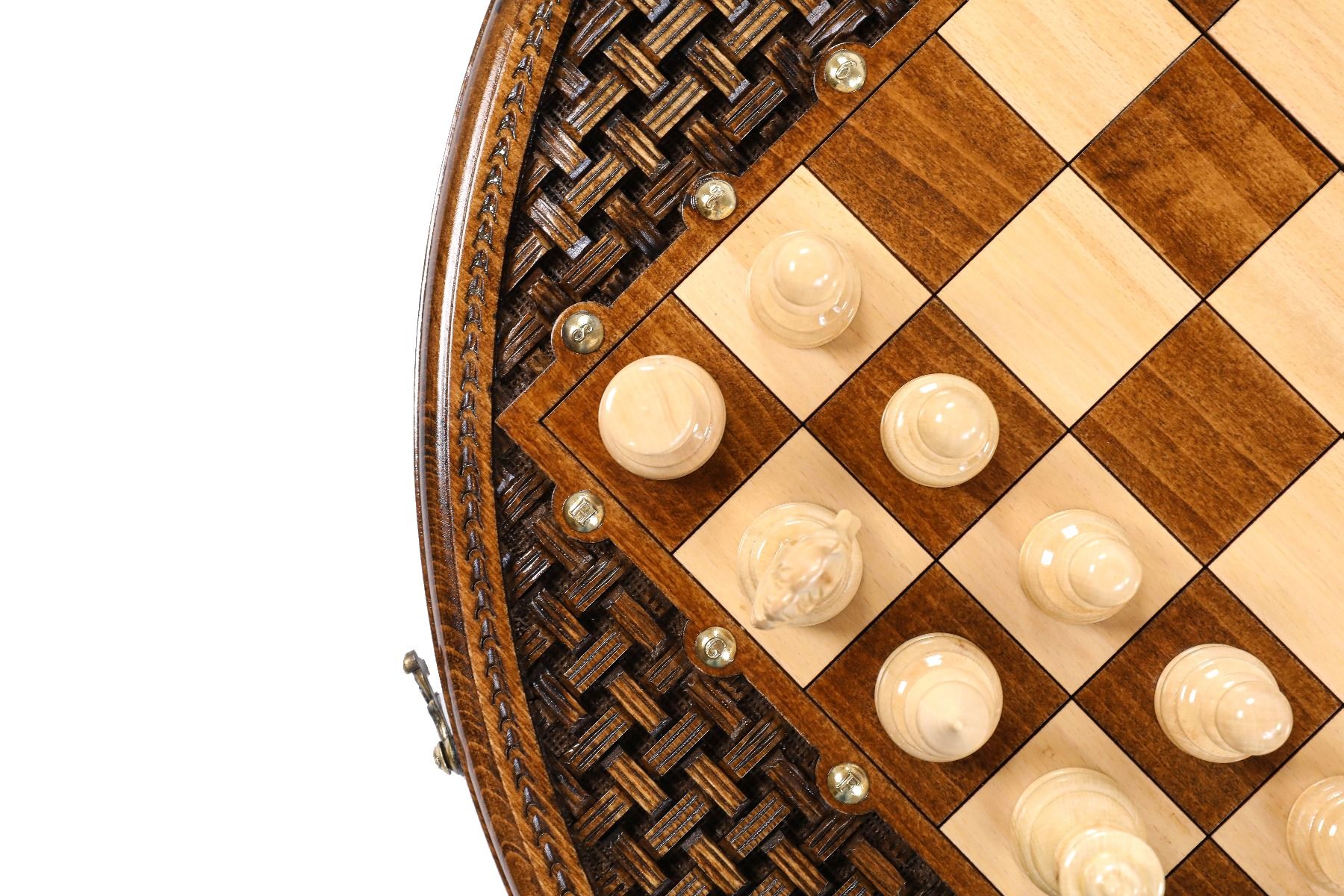 Circular Chess With An Ornamental Weave Pattern - HrachyaOhanyan Co