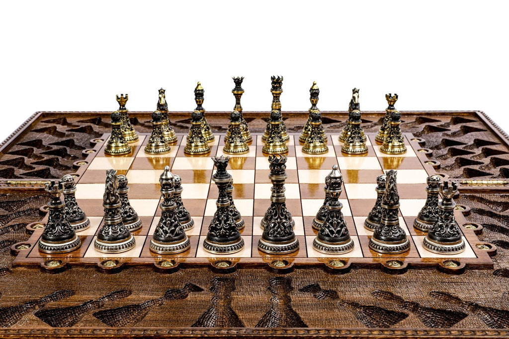Classic Ornamental Bas-Relief Chess Set, 60 cm – photo 4
